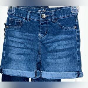 Cute Pair Justice Stretchy Denim Shorts Girls Size 10